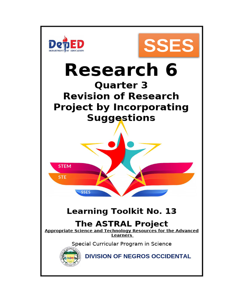 Research Project Revision Toolkit | PDF | Methodology | Learning