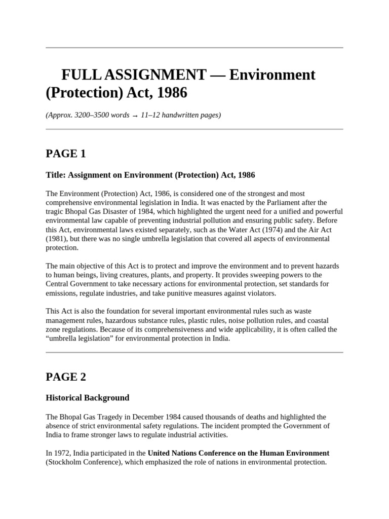 Environment Protection Act 1986 Overview | PDF | Pollution | Waste