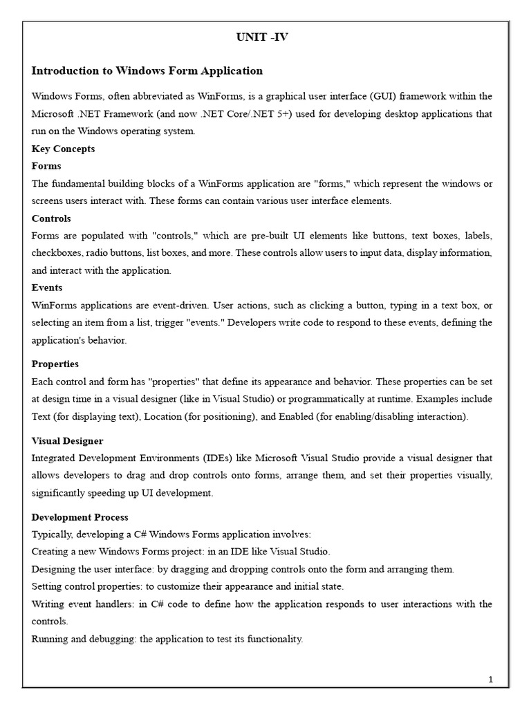 Windows Forms Application Guide | PDF | Databases | Microsoft Sql Server