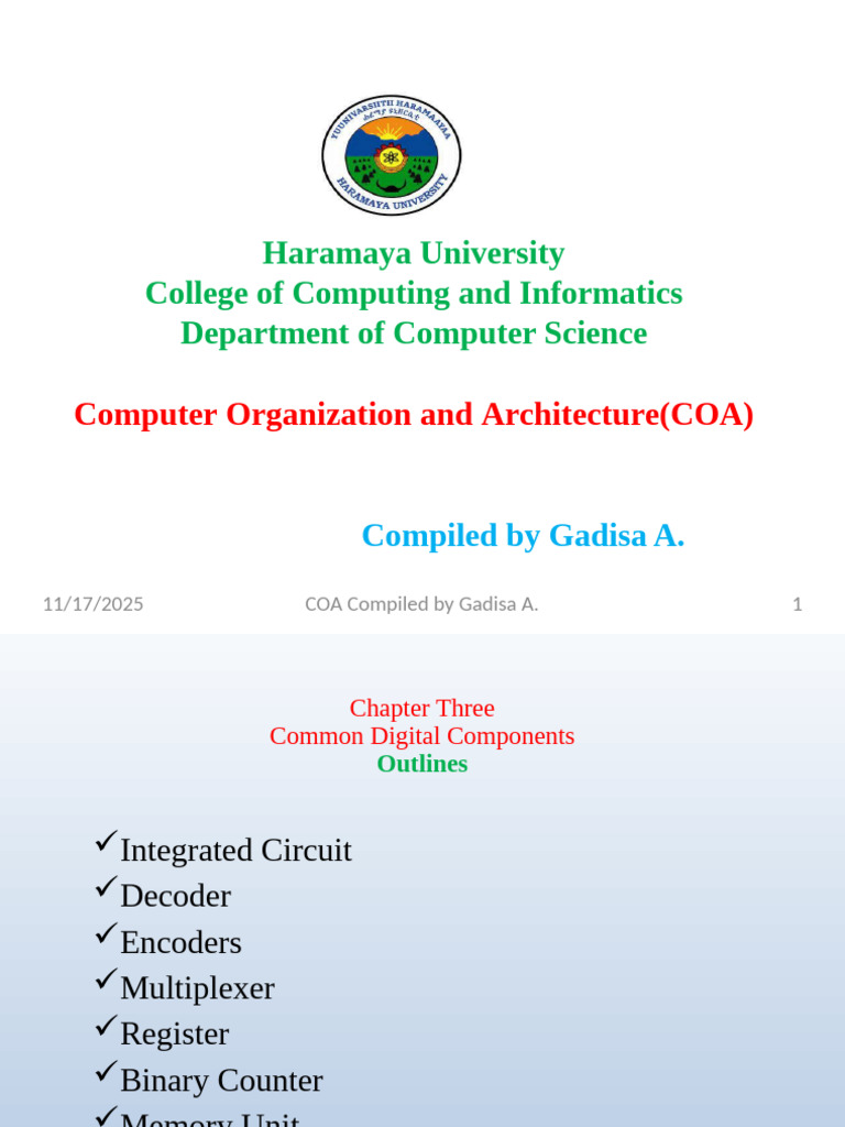 Coa Chapter 3&4 Ppts | PDF | Integrated Circuit | Byte