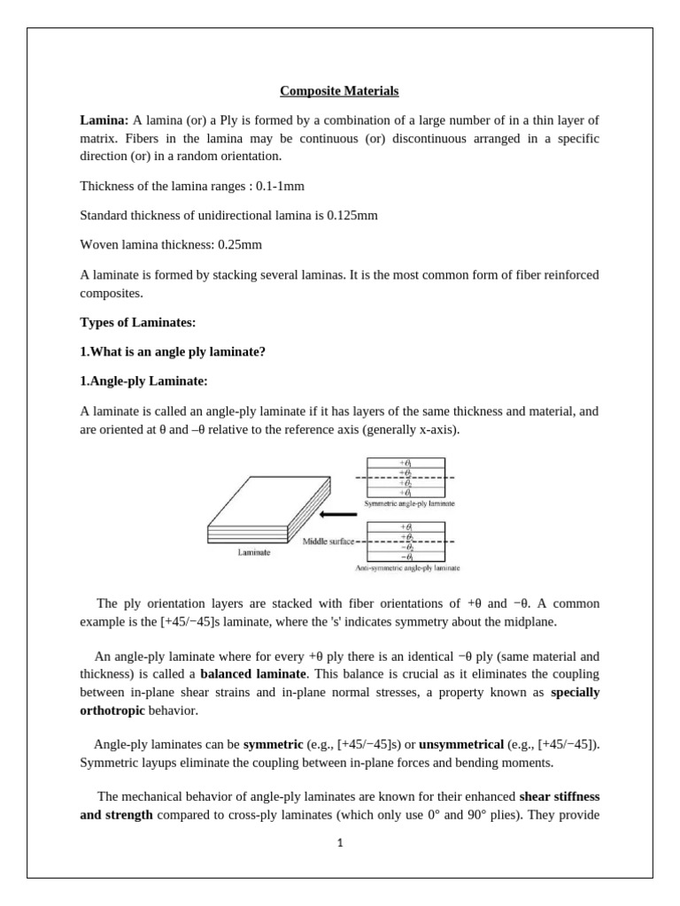 Understanding Composite Laminates and Properties | PDF | Stress ...