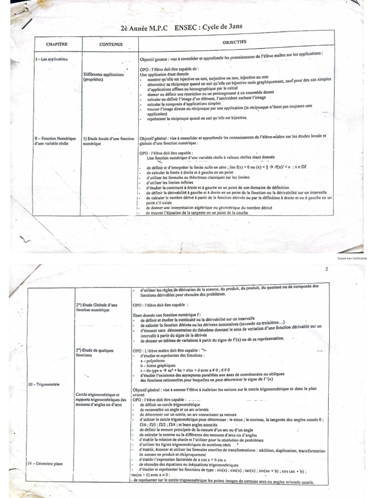 Programme 2 A MPC DEF | PDF