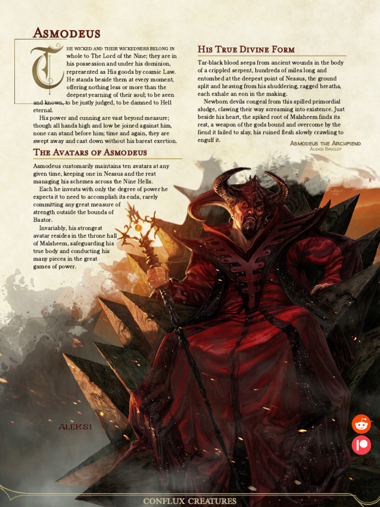 Asmodeus 2024 Pdf Dungeons Dragons