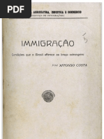 immigração - condições que o brasil offerece ao braço extrangeiro por affonso costa