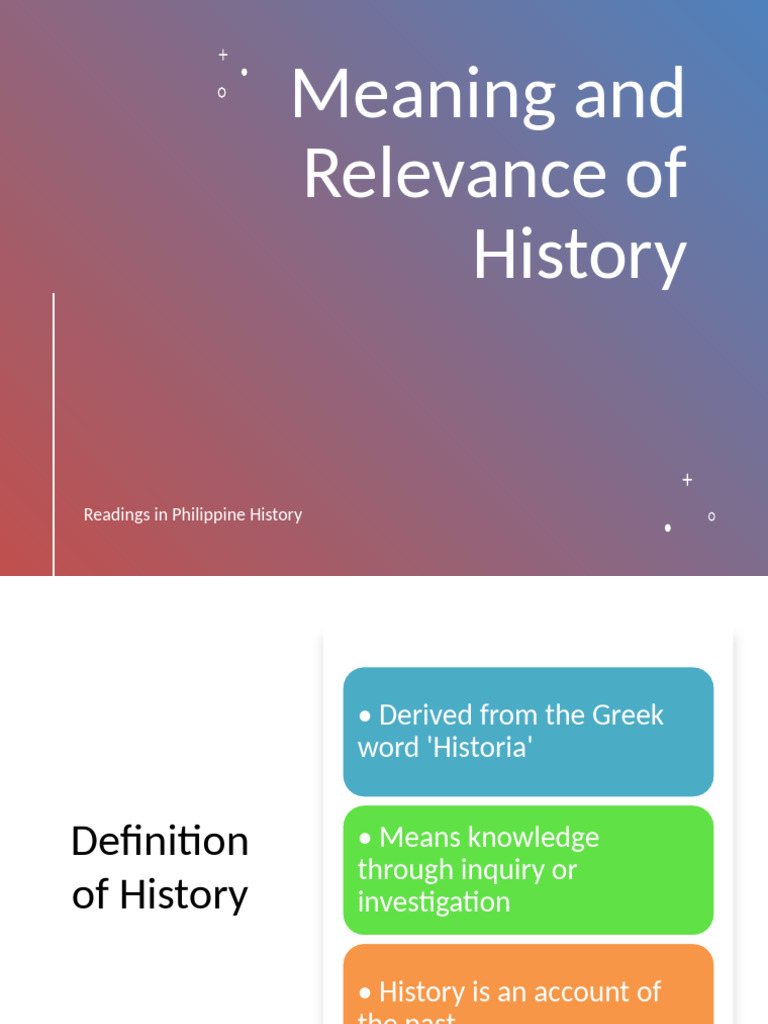Understanding the Meaning of History | PDF