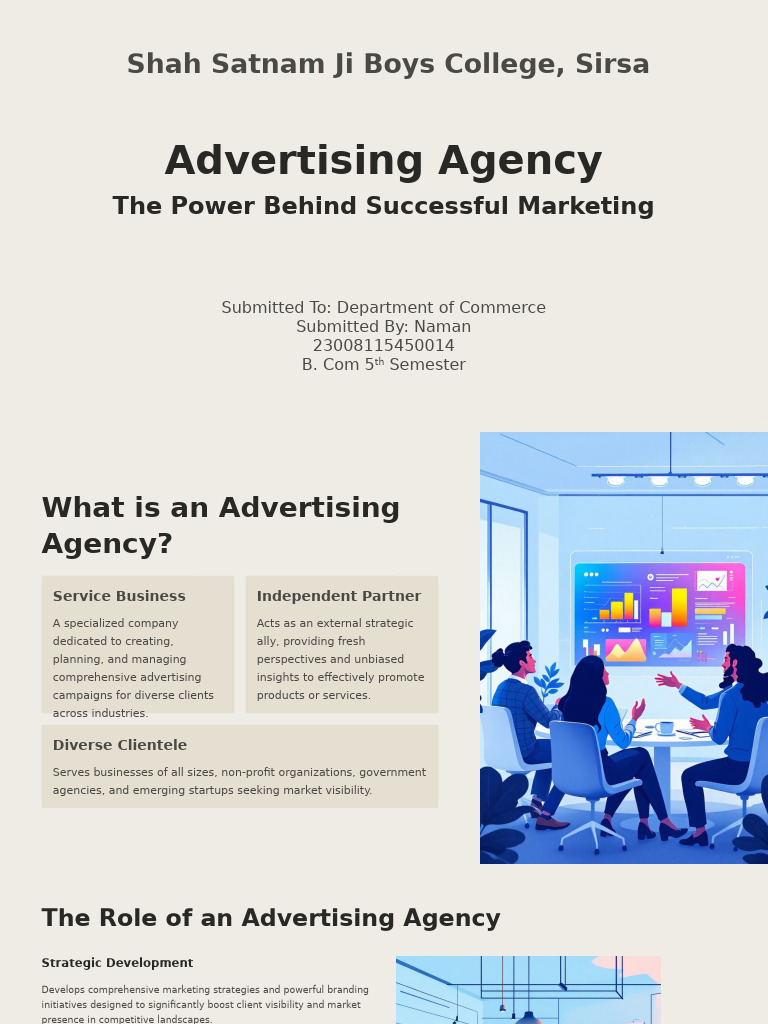Advertising Agency The Power Behind Successful Marketing | PDF ...