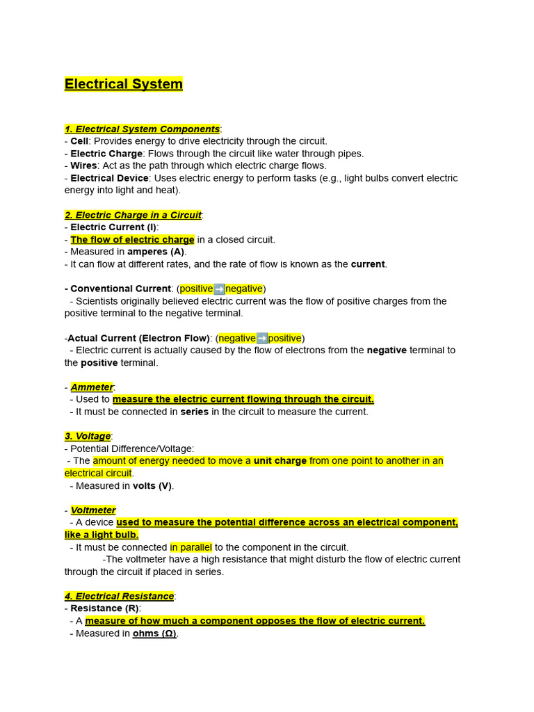 Understanding Electrical Systems Basics | PDF | Digestion | Electric ...