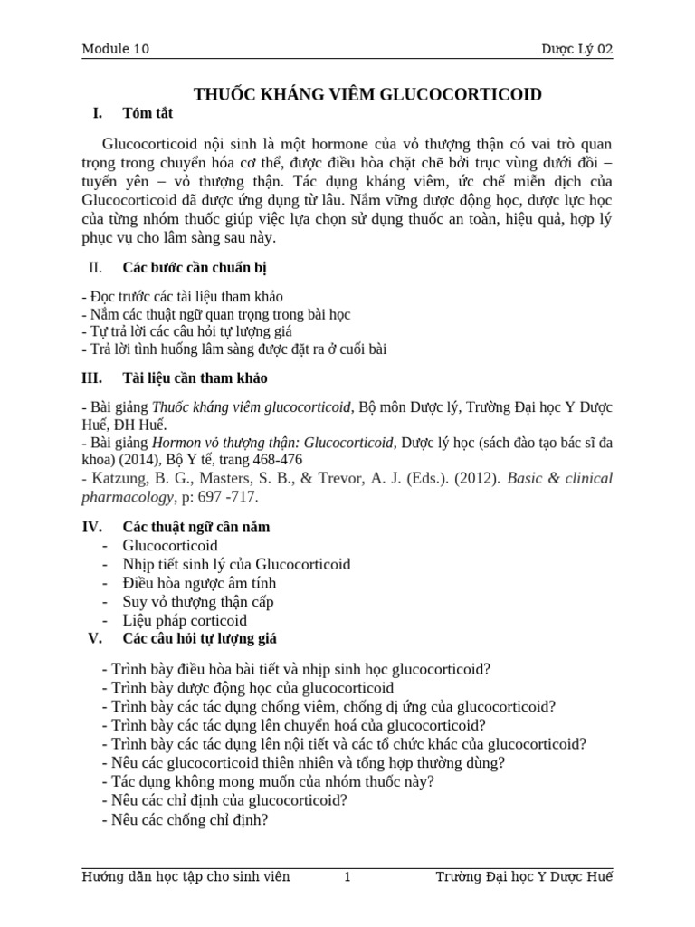Dl02 - HDHT Thuoc Khang Viem Glucocorticoid | PDF