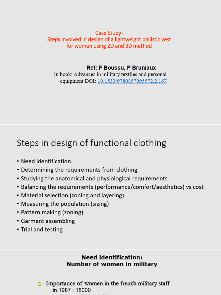 Designing Lightweight Women's Ballistic Vests | PDF | Textiles