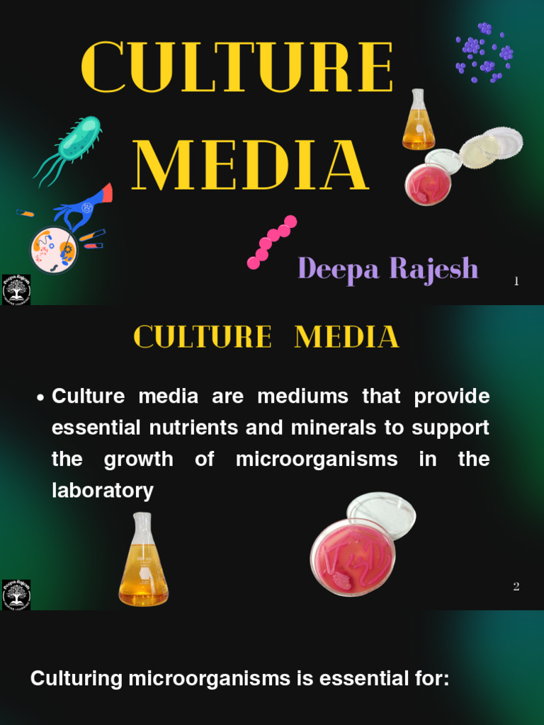 Culture Media - 20251105 - 164838 - 0000 | PDF | Growth Medium | Agar