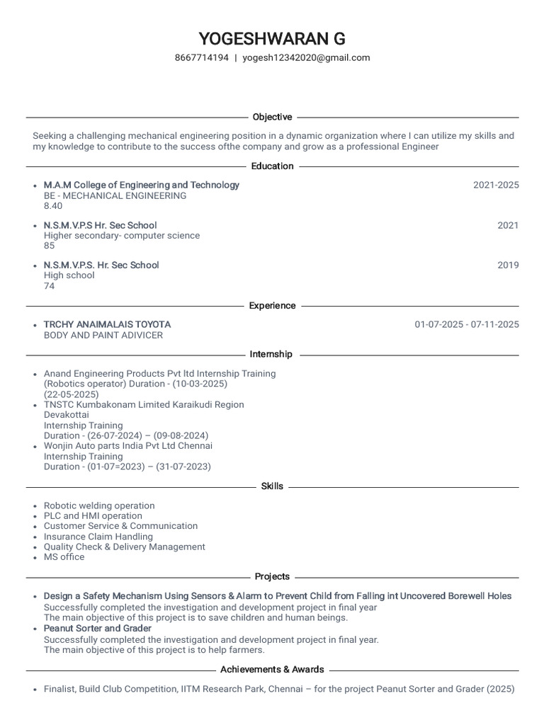 Yogesh CV Update | PDF