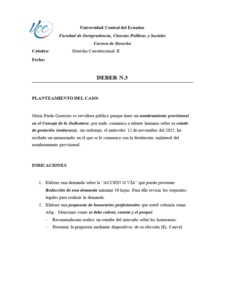 Taller 03 Const - II | PDF