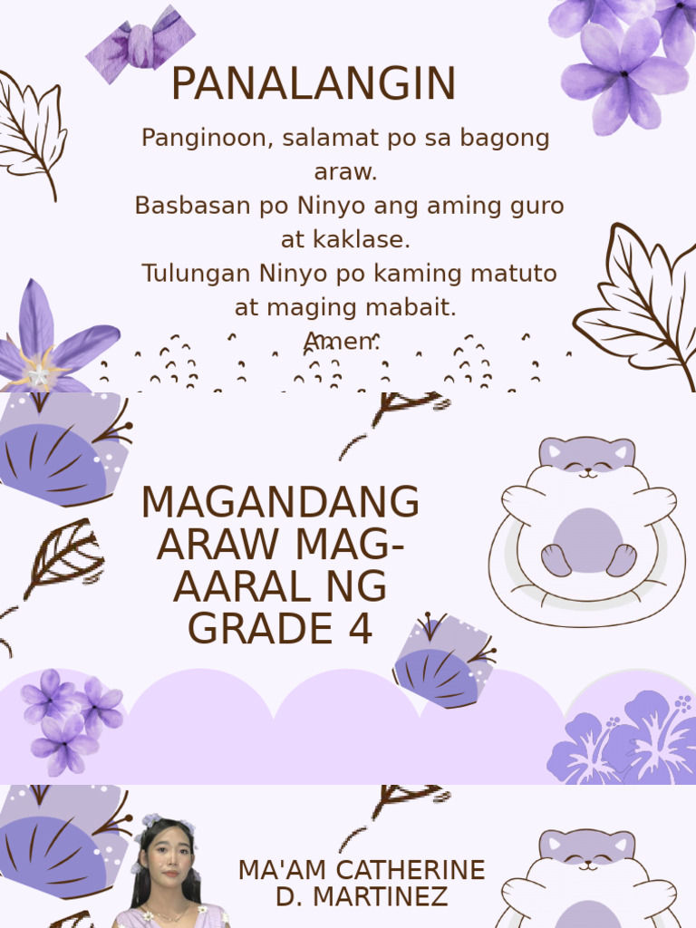 Purple Beige Cute Colorful Group Project Presentation | PDF