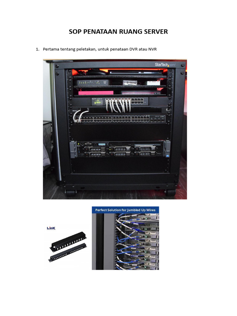 SOP Penataan Ruang Server yang Efisien | PDF