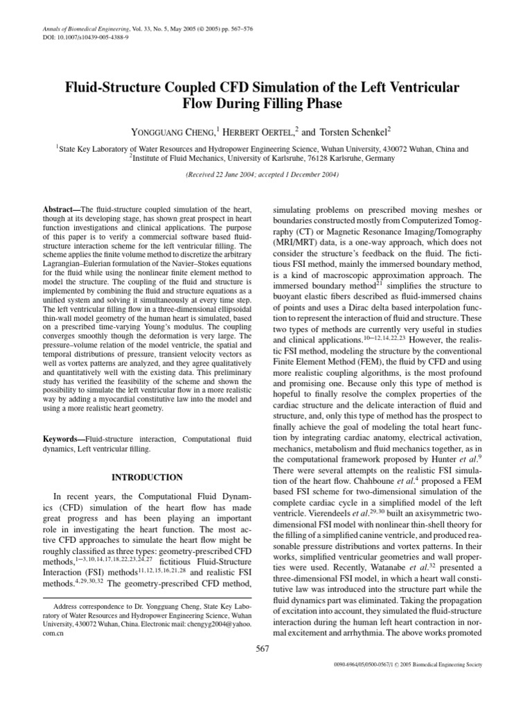 Cheng 2005 | PDF | Computational Fluid Dynamics | Finite Element Method