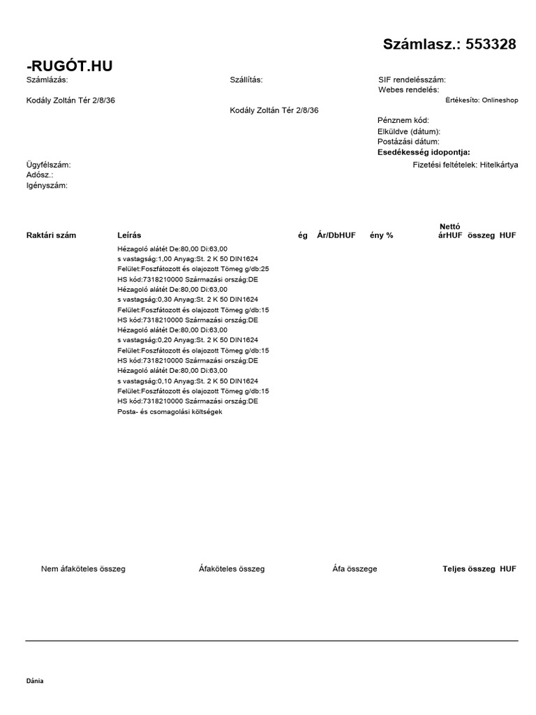 Invoice | PDF