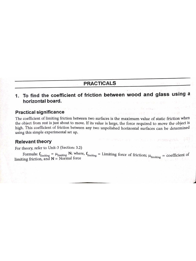 EXPT 4 Coefficient of Friction | PDF