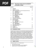 Transaction Management and Recovery