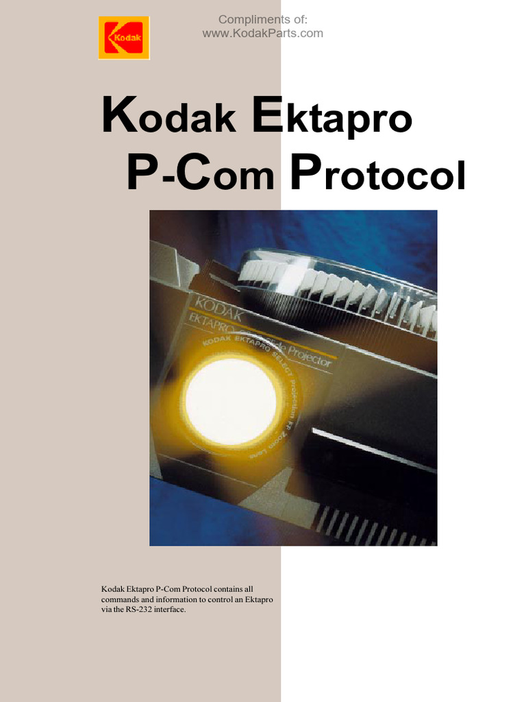 Kodak Ektapro P-COM Protocol 0398 | PDF | Electronics | Computer ...