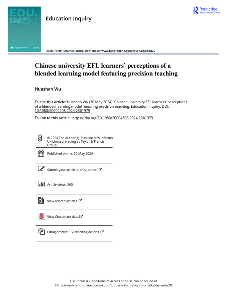 02-Chinese University EFL Learners - Perceptions of A Blended Learning ...
