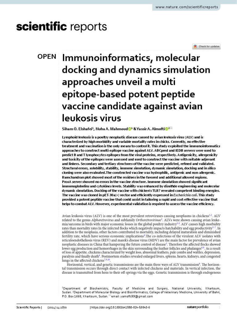 Docking | PDF | Epitope | Medical Specialties