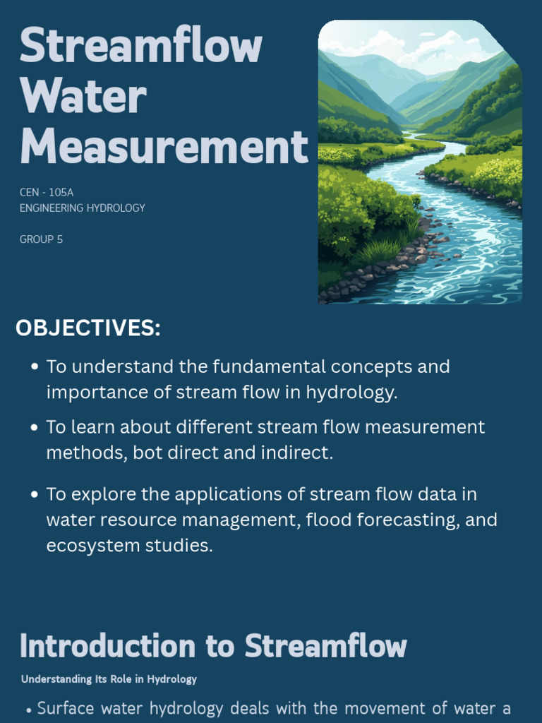 Streamflow Measurement Techniques in Hydrology | PDF | Hydrology | Flow ...