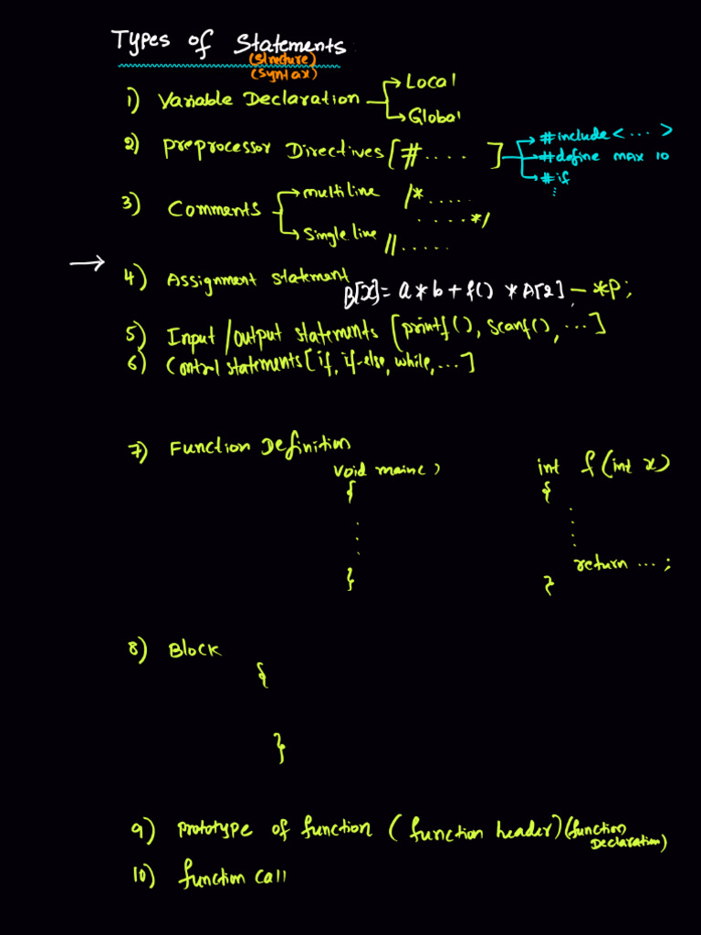 6.C Statements Part1 | PDF