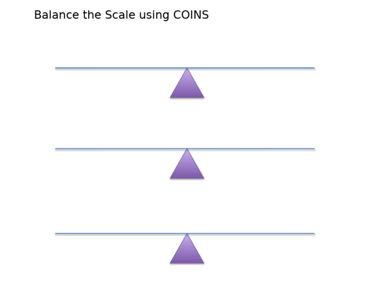 Balance The Scale Using Coins | PDF