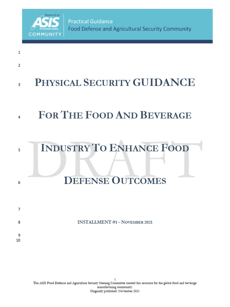 ASIS-PracticalGuidance-Food-and-Beverage-Phyical-Security-Final-Draft ...