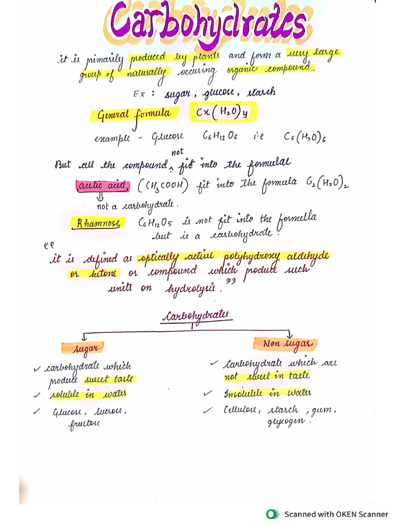 Carbohydrates | PDF