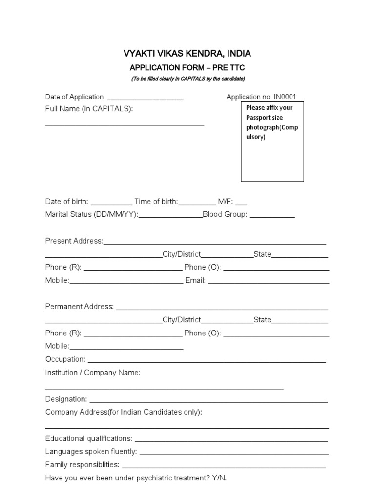 Pre TTC Application Process Guide | PDF | Spirituality | Wellness