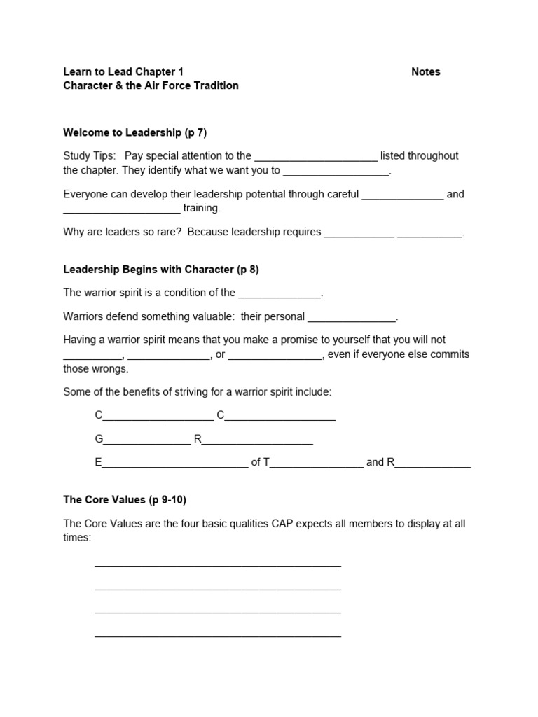 l2l CH 1 Study Notes 1 61c7b2b96c9b7 | PDF