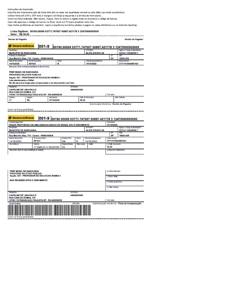Boleto Peb L | PDF