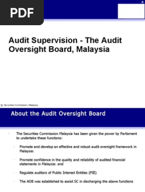 Practitoner S Session 1 The Audit Oversight Board Audit Financial Statement