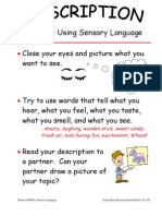 Use Sensory Words to Describe Scenes