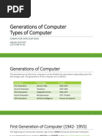 Evolution of Computer Generations | PDF