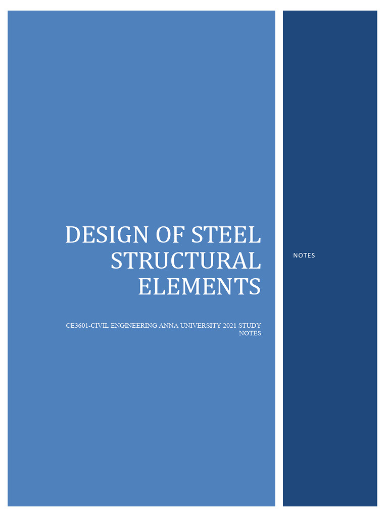 Steel Structural Elements Overview | PDF | Strength Of Materials ...