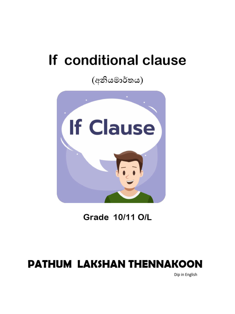 If Conditional Clause | PDF