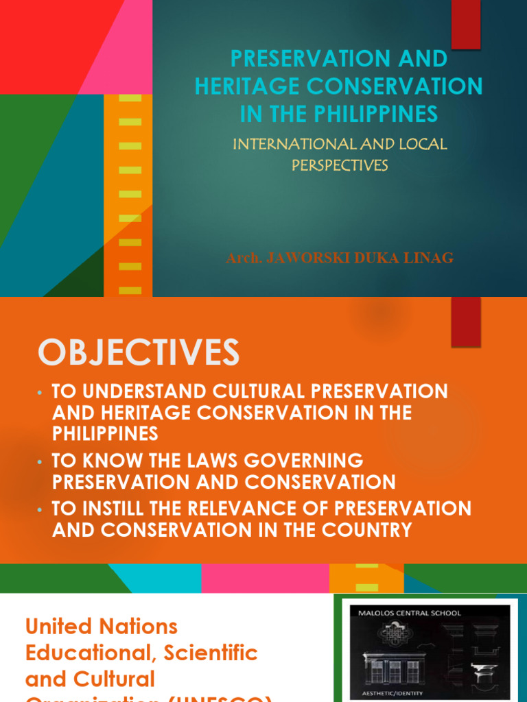 2a International and Local Concerns On Heritages | PDF | Natural ...