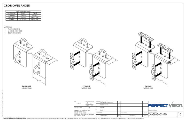 Third Angle Projection Crossover Specs | PDF | Mechanical Engineering