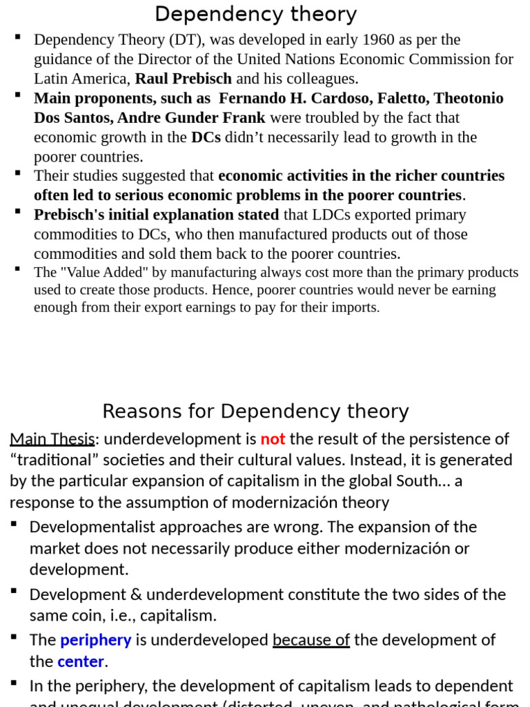 2 Dependency Theory Water Pop Extension Alemu | PDF | World Systems ...
