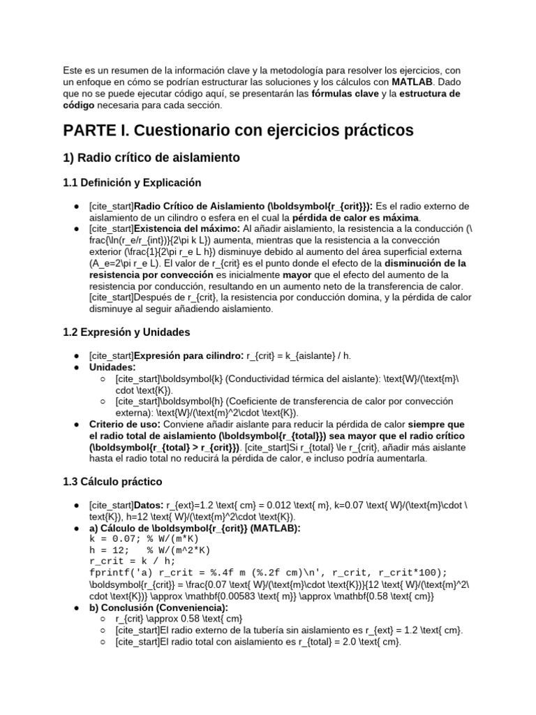 Metodología de Transferencia de Calor en MATLAB | PDF | Conduccion ...