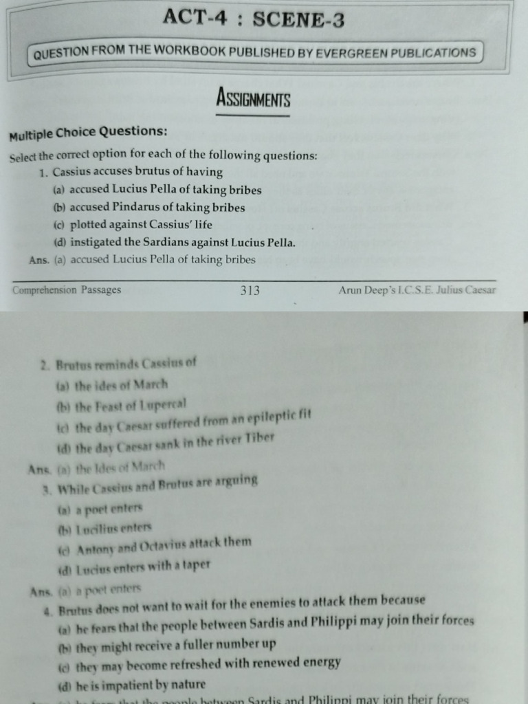 JC Act 4 Scene 3 | PDF
