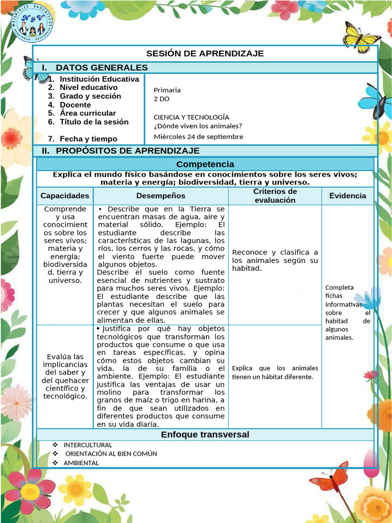 Hábitat de los Animales en Primaria | PDF | Habitat | Suelo