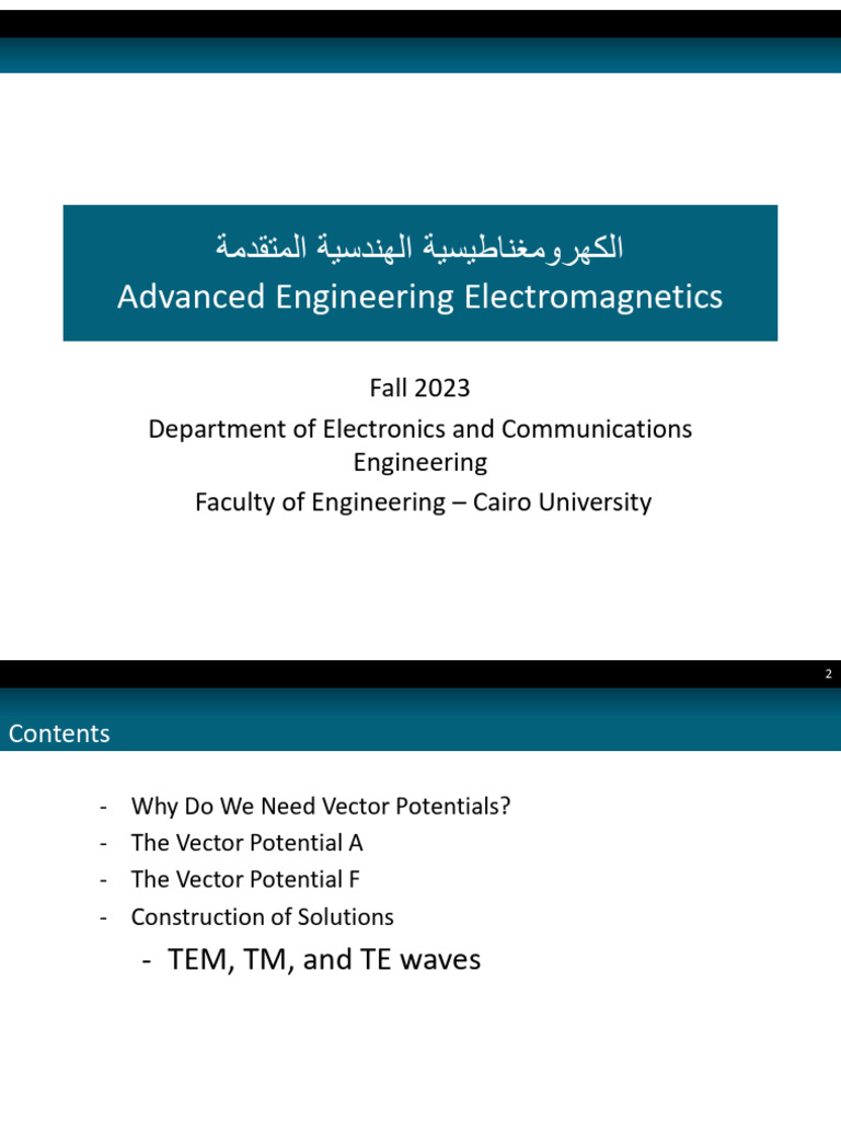 Advanced Engineering Electromagnetics Guide | PDF | Waveguide ...