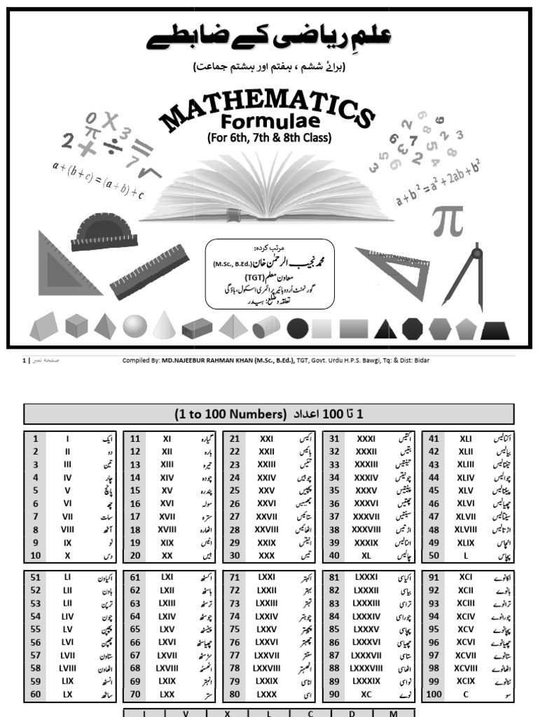 Urdu Math Basics: Numbers & Tables | PDF | Mathematics | Elementary ...