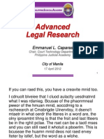 Atty. ECaparas-Legal Research