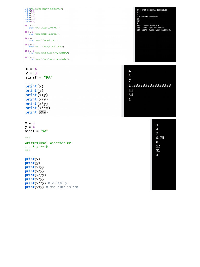 Python Örnekleri̇ | PDF