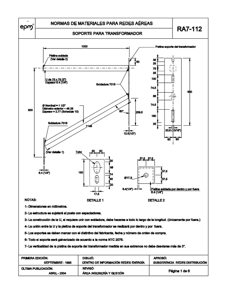 Transformer Support Material Standards | PDF | Steel | Iron