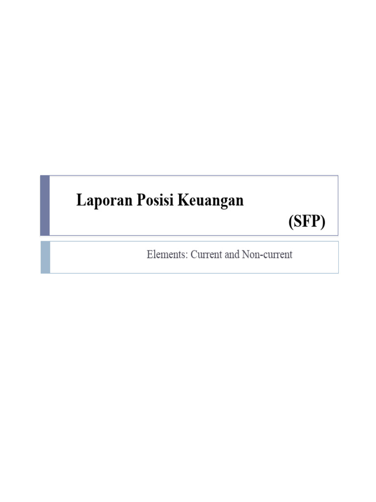 Laporan Posisi Keuangan | PDF